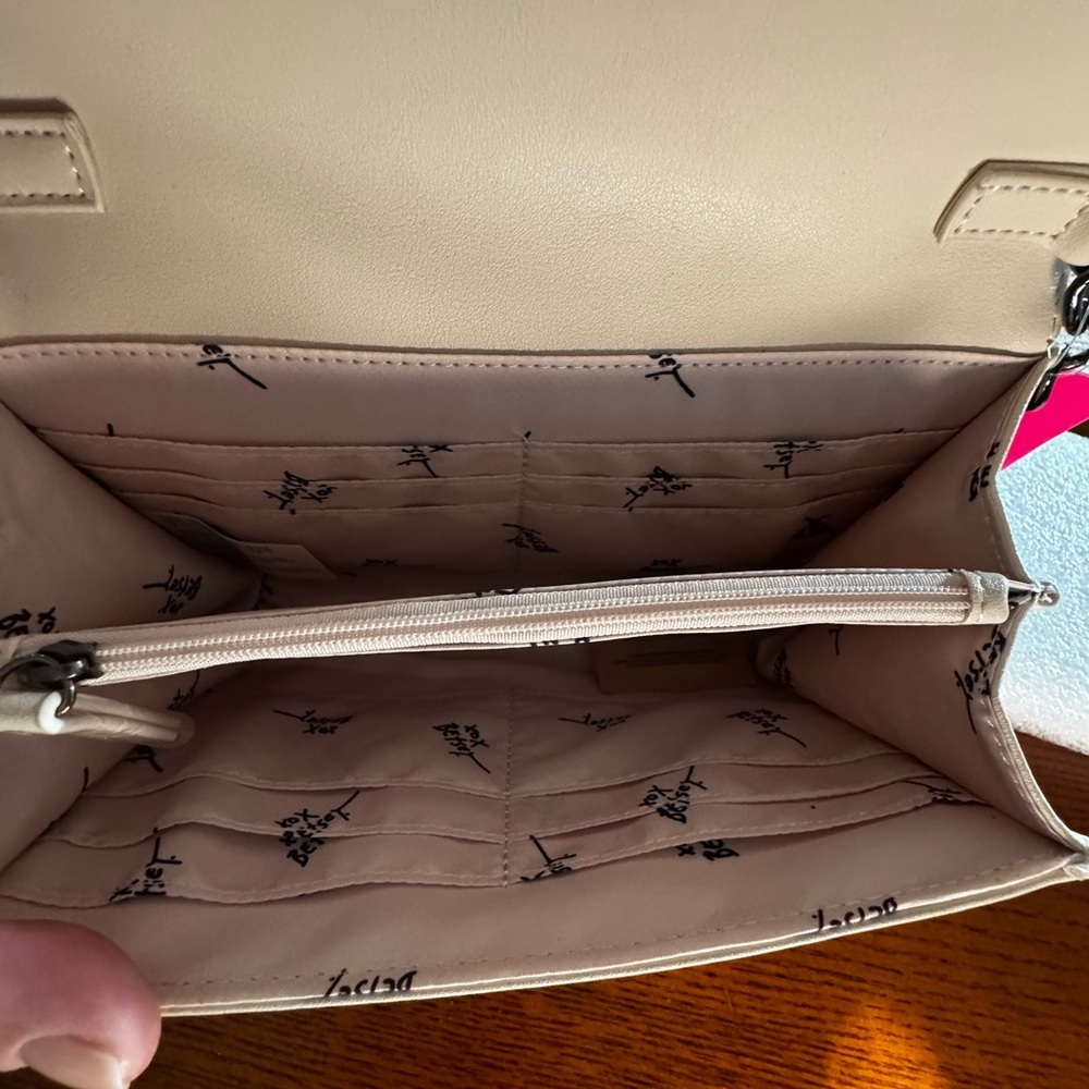 Betsy Johnson Quilted Crossbody Bag with Colorful Gummy bears - Picture 5 of 6